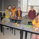 making lemon batteries with middle school girls